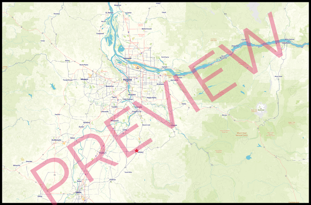 Printed large poster – 72"x48" Top laminated with DRY ERASE Overlaminate - roadtrip - x48x72 - landscape - 20260325
