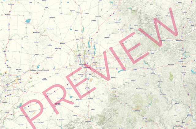 Printed large poster – 72"x48" Top laminated with DRY ERASE Overlaminate - roadtrip - x48x72 - landscape - 20250116