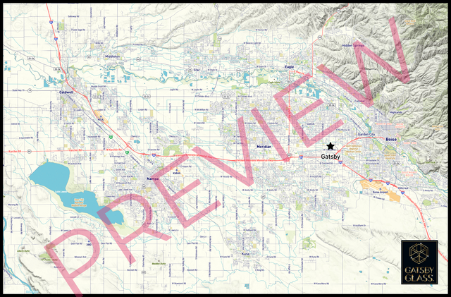 Printed large poster – 72"x48" Top laminated with DRY ERASE Overlaminate - roadtrip - x48x72 - landscape - 20241231