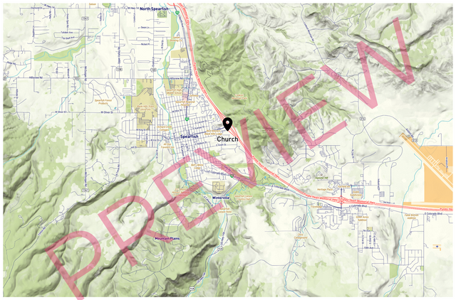 Printed large poster – 72"x48" Top laminated with DRY ERASE Overlaminate - roadtrip - x48x72 - landscape - 20250508