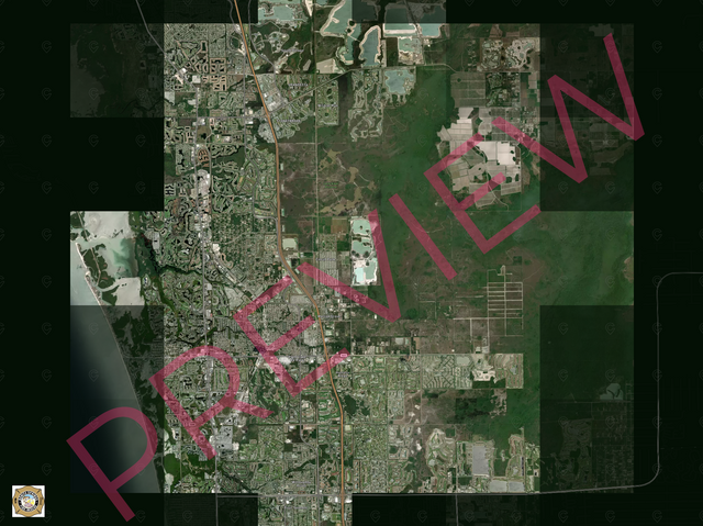 Printed large poster – 48"x36" Top Laminated - satellite - x36x48 - landscape - 20250731