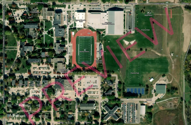 Printed large poster – 72"x48" - satellite - x48x72 - landscape - 20250318