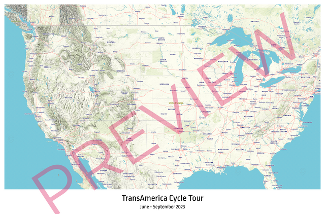 Printed poster – 36"x24" - roadtrip - x24x36 - landscape - 20250306