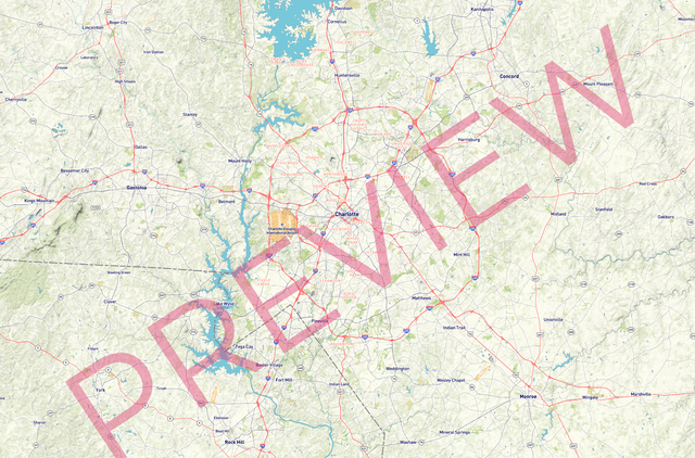 Printed large poster – 72"x48" Top laminated with DRY ERASE Overlaminate - roadtrip - x48x72 - landscape - 20260916
