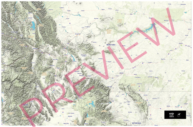 Printed large poster – 72"x48" Top laminated with DRY ERASE Overlaminate - roadtrip - x48x72 - landscape - 20251002