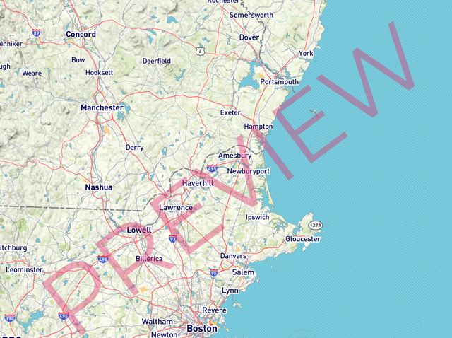 Printed large poster – 48"x36" - roadtrip - x36x48 - landscape - 20250529