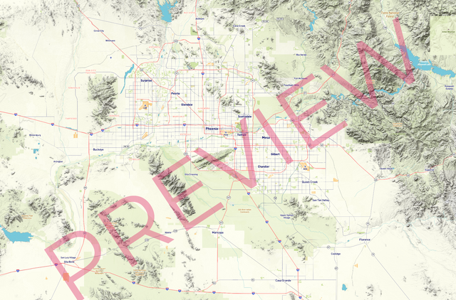 Printed large poster – 72"x48" Top laminated with DRY ERASE Overlaminate - roadtrip - x48x72 - landscape - 20260710
