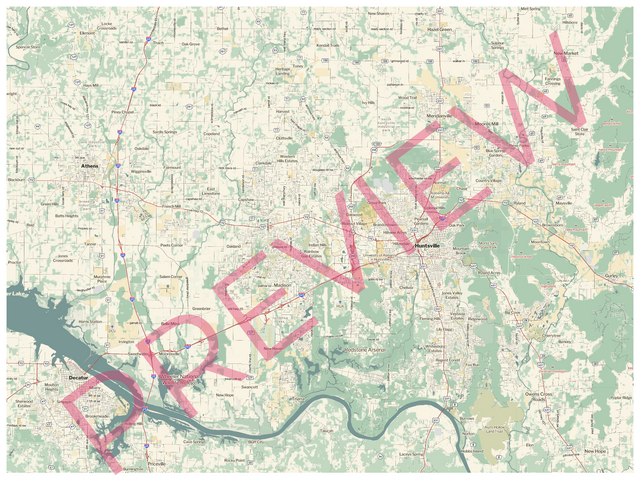 Printed large poster – 48"x36" - retro - x36x48 - landscape - 20250218