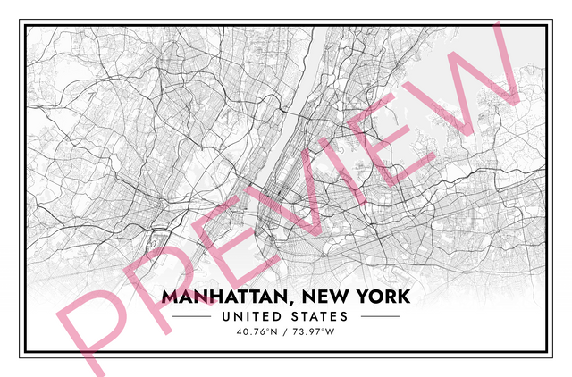Printed poster – 36"x24" - modern - x24x36 - landscape - 20250306