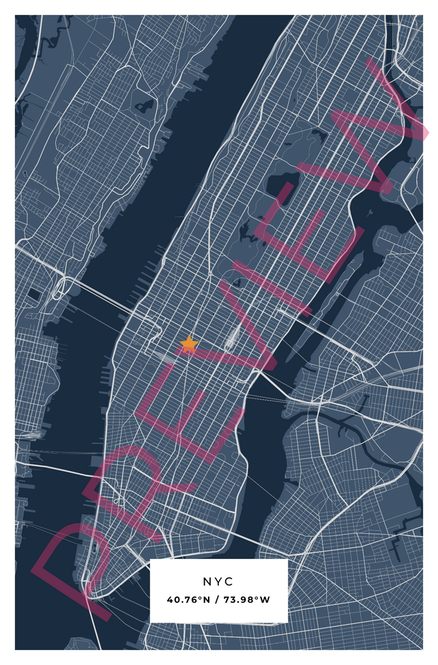 Printed poster – 36"x24" - asphalt - x24x36 - portrait - 20250214