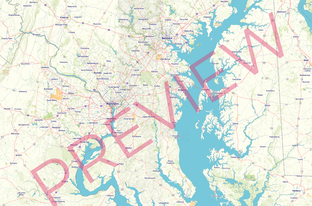 Printed large poster – 72"x48" Top laminated with DRY ERASE Overlaminate - roadtrip - x48x72 - landscape - 20261001