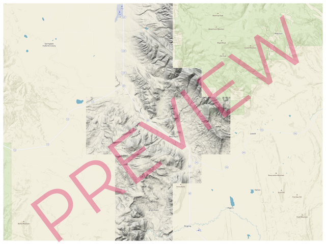 Printed large poster – 48"x36" - hiking - x36x48 - landscape - 20250819