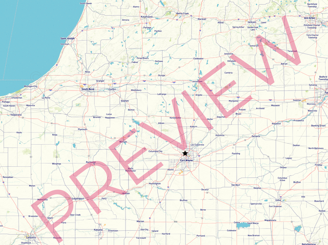 Printed large poster – 48"x36" Top laminated with DRY ERASE Overlaminate - roadtrip - x36x48 - landscape - 20251217