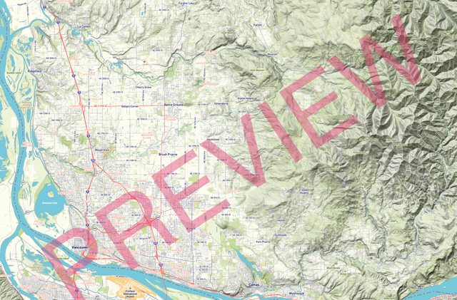 Printed large poster – 72"x48" Top laminated with DRY ERASE Overlaminate - roadtrip - x48x72 - landscape - 20250506