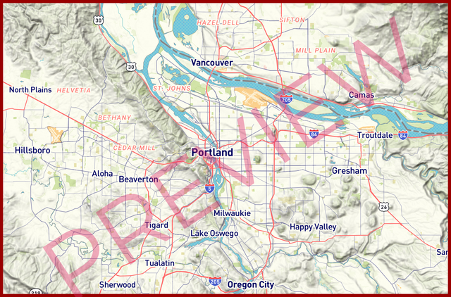 Printed large poster – 72"x48" Top laminated with DRY ERASE Overlaminate - roadtrip - x48x72 - landscape - 20250115