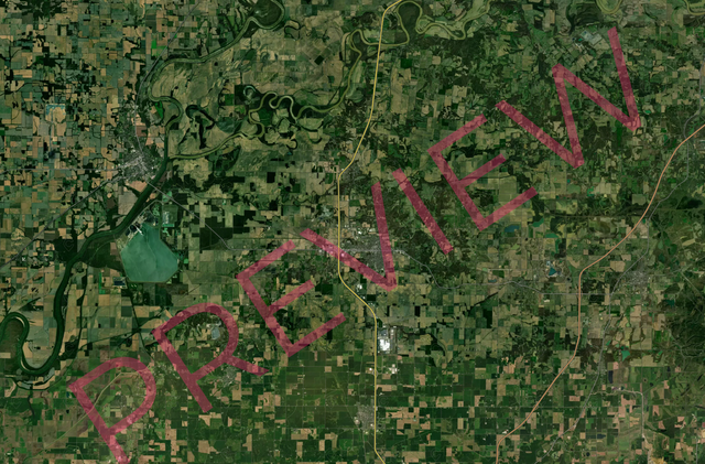 Printed poster – 36"x24" - satellite - x24x36 - landscape - 20260221