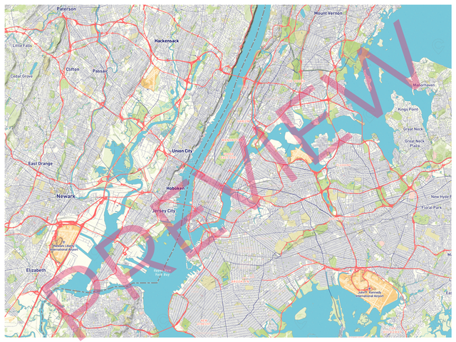 Printed large poster – 48"x36" - roadtrip - x36x48 - landscape - 20250814