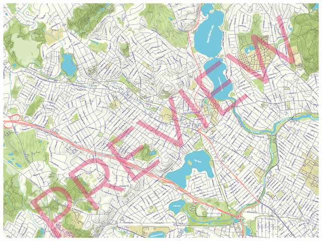 Printed large poster – 48"x36" - roadtrip - x36x48 - landscape - 20250929