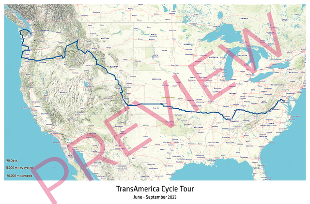 Printed poster – 36"x24" - roadtrip - x24x36 - landscape - 20250331