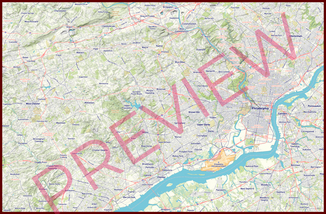 Printed large poster – 72"x48" Top laminated with DRY ERASE Overlaminate - roadtrip - x48x72 - landscape - 20250718