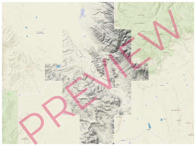 Printed large poster – 48"x36" - hiking - x36x48 - landscape - 20250819