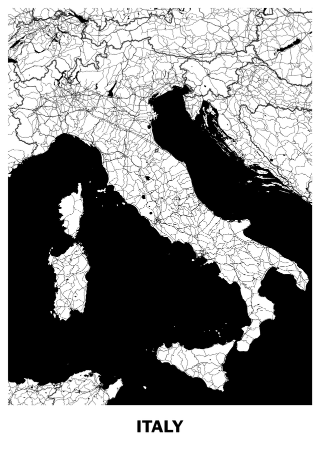 Printed poster – 50cm x 70cm - duotone - x50x70 - portrait - 20230117