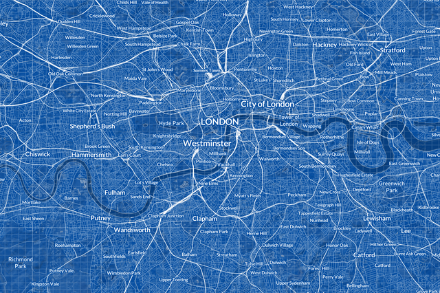 Printed poster – 36"x24" - blueprint - x24x36 - landscape - 20220613