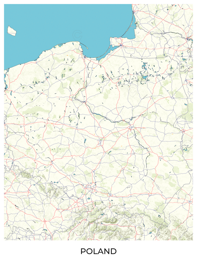 Printed poster – 36"x24" - road - trip - x24x36 - portrait - 20221109