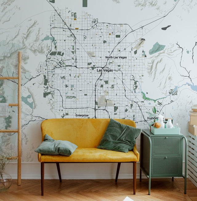 Custom Map Mural