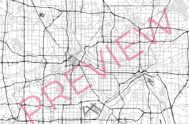 Printed large poster – 72"x48" Top laminated with DRY ERASE Overlaminate - minimalist - x48x72 - landscape - 20250524