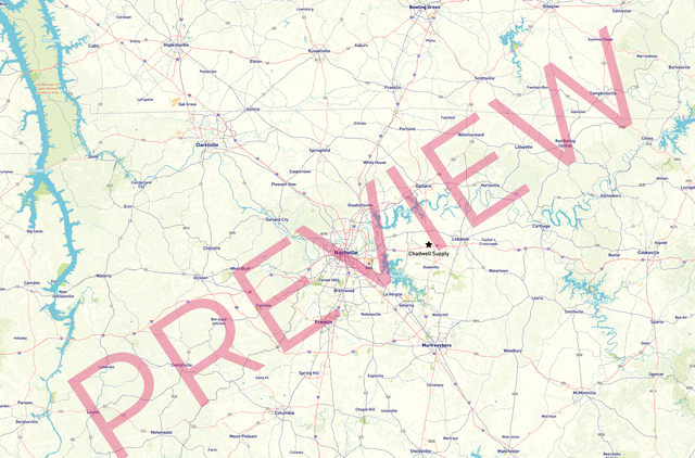 Printed large poster – 72"x48" Top laminated with DRY ERASE Overlaminate - roadtrip - x48x72 - landscape - 20260805