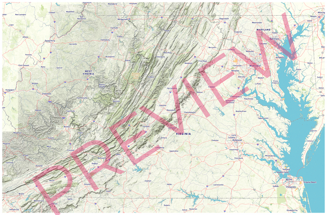 Printed large poster – 72"x48" Top laminated with DRY ERASE Overlaminate - roadtrip - x48x72 - landscape - 20260224