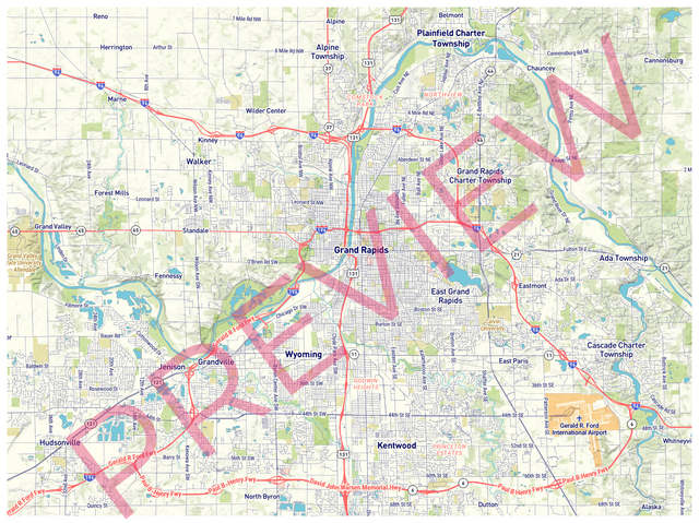 Printed large poster – 48"x36" Top laminated with DRY ERASE Overlaminate - roadtrip - x36x48 - landscape - 20240813