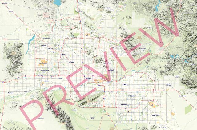 Printed large poster – 72"x48" Top laminated with DRY ERASE Overlaminate - roadtrip - x48x72 - landscape - 20260710