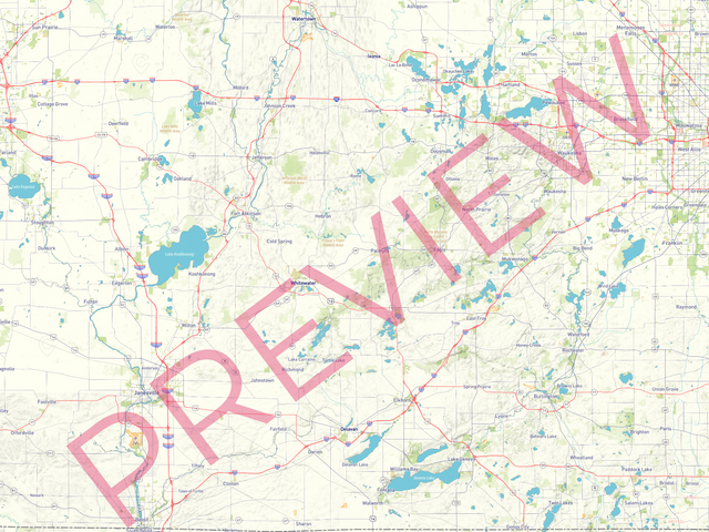 Printed large poster – 48"x36" Top laminated with DRY ERASE Overlaminate - roadtrip - x36x48 - landscape - 20250709