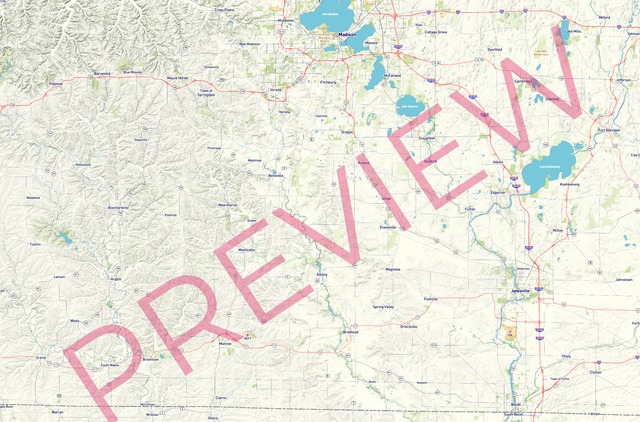 Printed large poster – 72"x48" Top laminated with DRY ERASE Overlaminate - roadtrip - x48x72 - landscape - 20250811