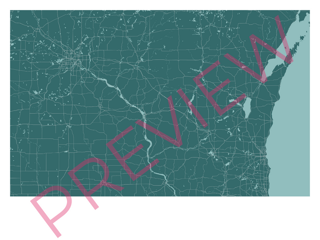 Printed poster – 24"x18" - pantone - x18x24 - landscape - 20251228