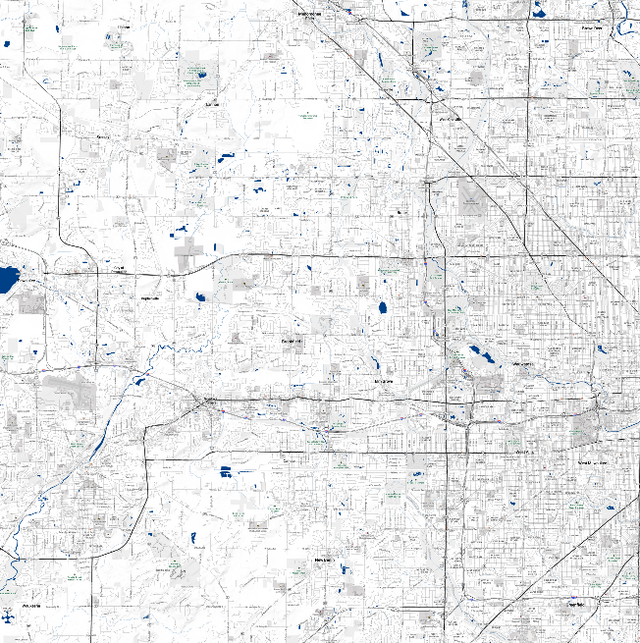 Custom digital map 53''x53'' Heather D