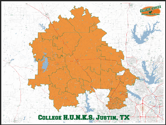 College H.U.N.K.S. 36x48 poster dry erase lamination Robert C.