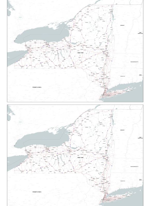 Printed poster 48x36 New York State Brooke W.