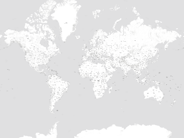 Custom digital 36x24@300dpi Worldmap Hannah V.