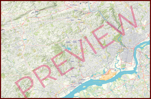 Printed large poster – 72"x48" Top laminated with DRY ERASE Overlaminate - roadtrip - x48x72 - landscape - 20250718