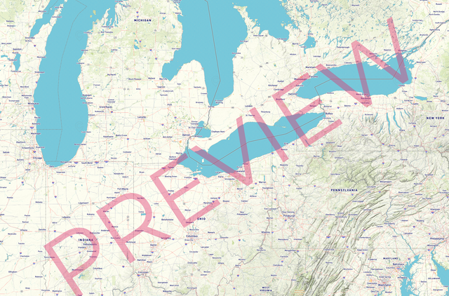 Printed large poster – 72"x48" Top laminated with DRY ERASE Overlaminate - roadtrip - x48x72 - landscape - 20250721