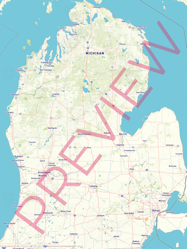 Printed large poster – 48"x36" Top laminated with DRY ERASE Overlaminate - roadtrip - x36x48 - portrait - 20251014