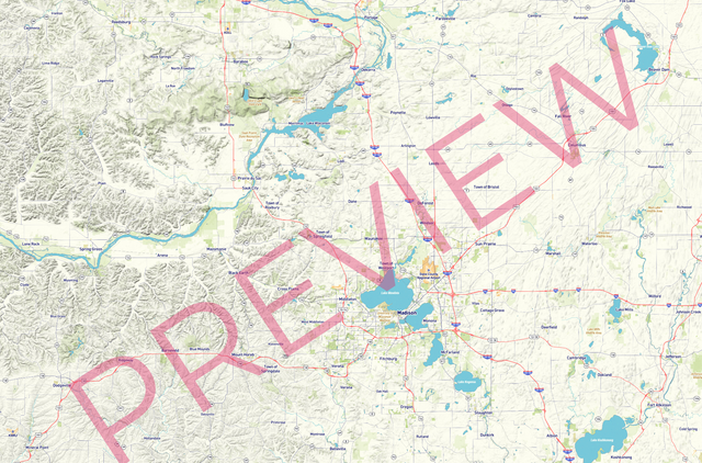 Printed large poster – 72"x48" Top laminated with DRY ERASE Overlaminate - roadtrip - x48x72 - landscape - 20250811