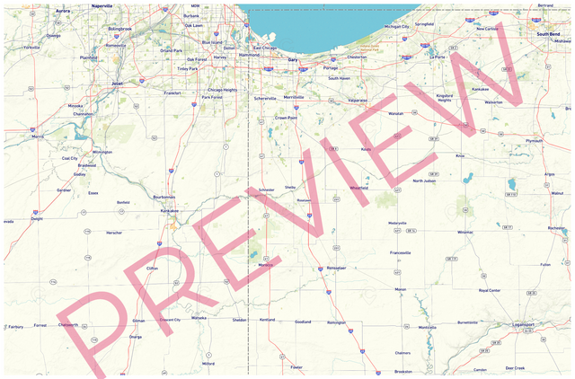 Printed large poster – 72"x48" Top laminated with DRY ERASE Overlaminate - roadtrip - x48x72 - landscape - 20240826