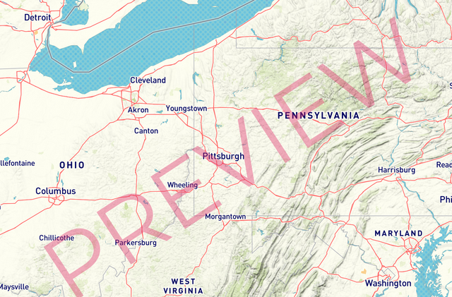 Printed large poster – 72"x48" Top laminated with DRY ERASE Overlaminate - roadtrip - x48x72 - landscape - 20251013