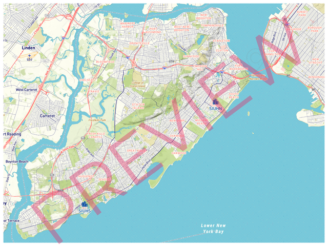 Printed poster – 120 cm x 90 cm Top laminated with DRY ERASE Overlaminate - roadtrip - x90x120 - landscape - 20231003