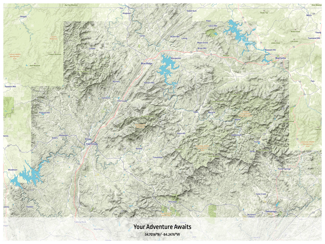 Póster impreso – 48"x36" - roadtrip - x36x48 - paisaje - 20230226