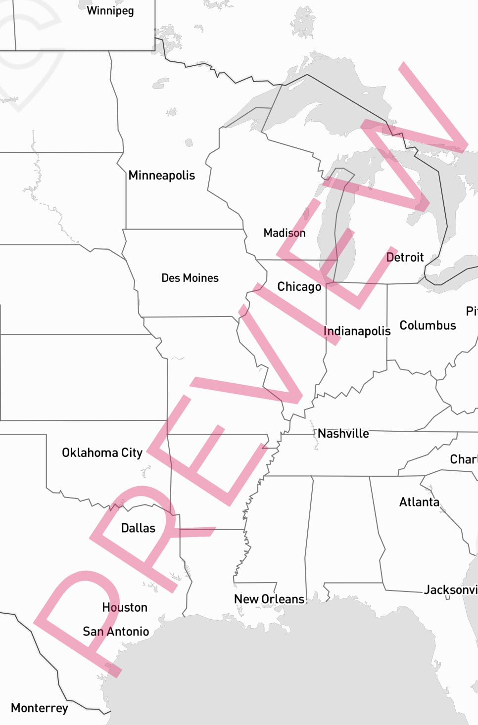 Printed poster 72"x48" Top laminated with DRY ERASE Overlaminate d